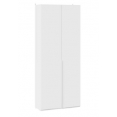 Шкаф для одежды Порто 366 с 2 глухими дверями (Белый Жемчуг, Белый софт)